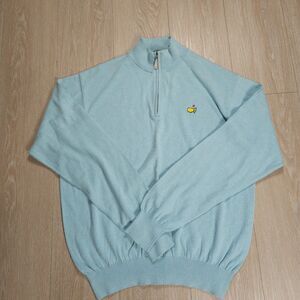 Light Blue Zip-Up Sweater